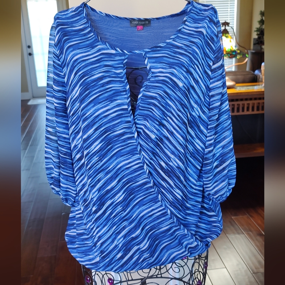 Vince Camuto Criss Cross Top
